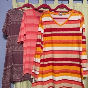 3 Lularoe Tops